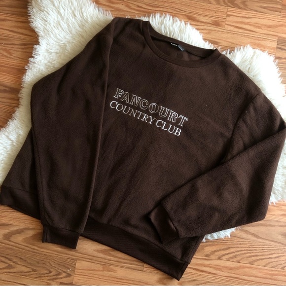 Shein Fleece Crewneck - Picture 1 of 2